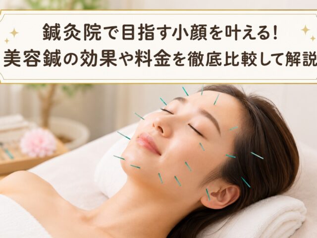 鍼灸院で目指す小顔を叶える！美容鍼の効果や料金を徹底比較して解説